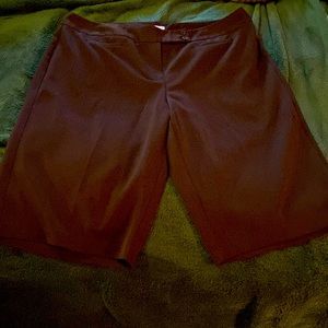 Short, brown dress pants. Great condition! Dress Barn size 20w